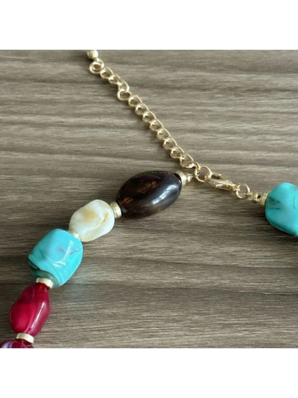 Multicolor Beaded Necklace Q672